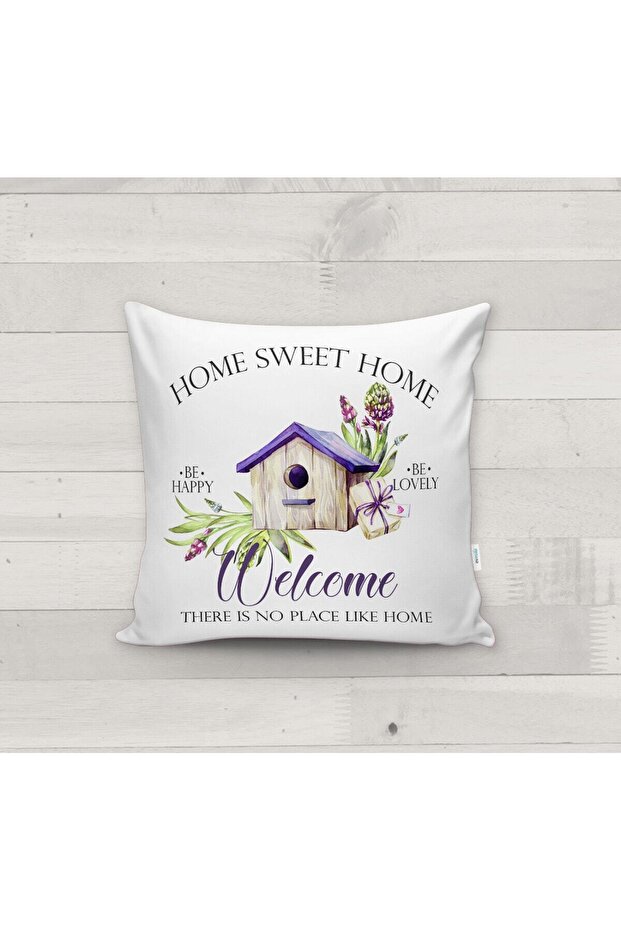 Floral Patterned Throw Pillow Case - 1