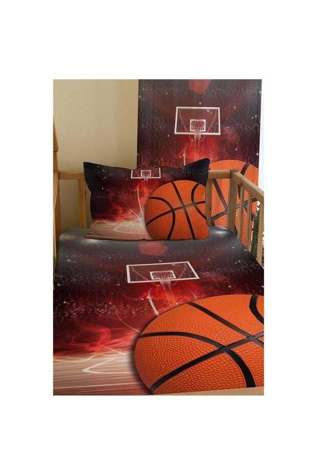 Basketball Patterned Children's Bedspread