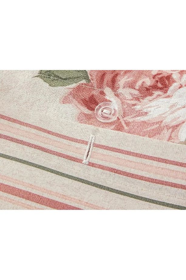 Rose Bouquet Kolay Ütülenir Tek Kişilik Nevresim Takımı Pembe - 6