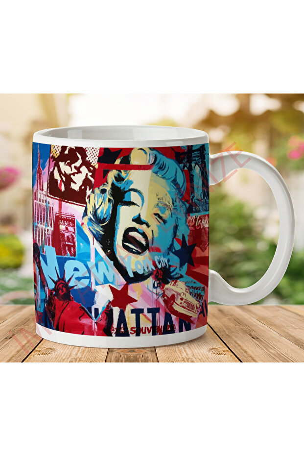 Marily Monroe New York Two Sided Printed Mug