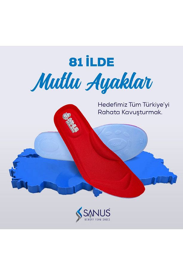 A100 Model Memory Foam ,ortopedik,spor,düz Tabanlık,topuk Dikeni,hava Yastıklı,boy Yükseltici - 6