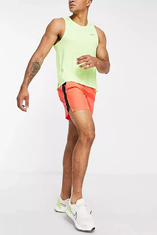 Dri-Fit Challenger Runnıng 7 ınch Astarlı Nar Çiçeği Rengi Erkek Spor Şort - 3