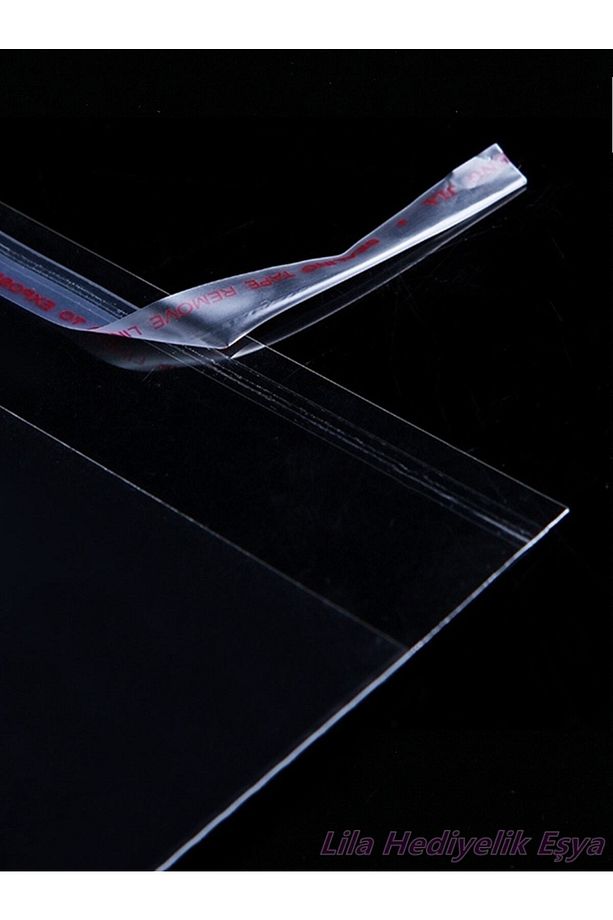 250 Adet 9x15 Cm Opp Jelatin Poşet Şeffaf Bantlı Yapışkanlı Parlak Jelatin Torba 9*15 - 3