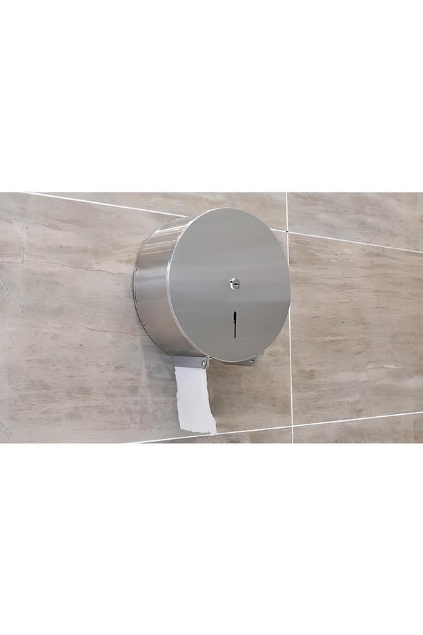 Jumbo Kağıt Havluluk Wc Kağıt Dispanseri Krom Jumbo Kağıtlık Duvara Monte Tuvalet Kağıtlığı - 4