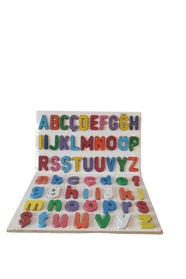 Wooden (Large and Small-Piece) Alphabet Find Plug Educational Toy Block Set
