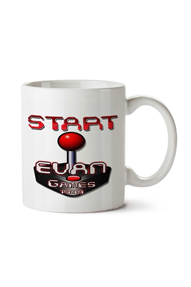 كوب مطبوع على الجانبين من Start Evan Games 1988