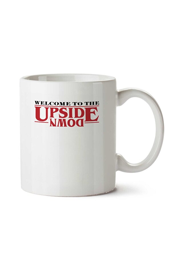 كوب مطبوع على الجانبين من Stranger Things Welcome To The Upside Down