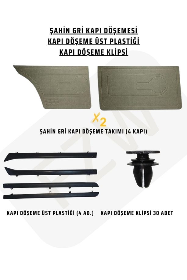 M131 ŞAHİN GRİ KAPI DÖŞEMESİ VE DÖŞEME ÜST PLATİĞİ SETİ - 1