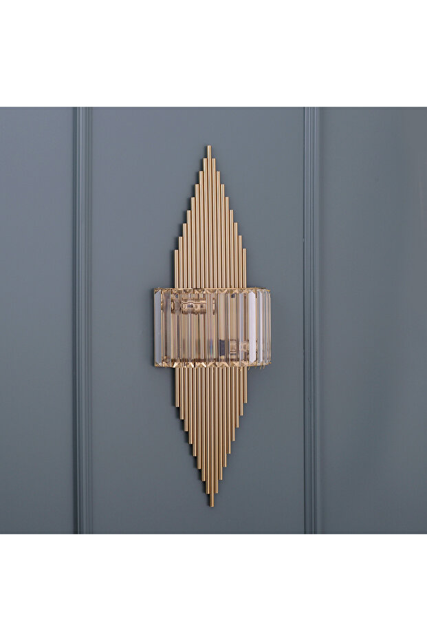 Glass Detailed Ballerina Color Modern Wall Lamp Sconce