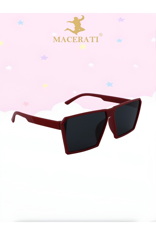 Hills Unisex Red Square Frame 0-10 Years Old Children Uv400 Sunglasses Boxed