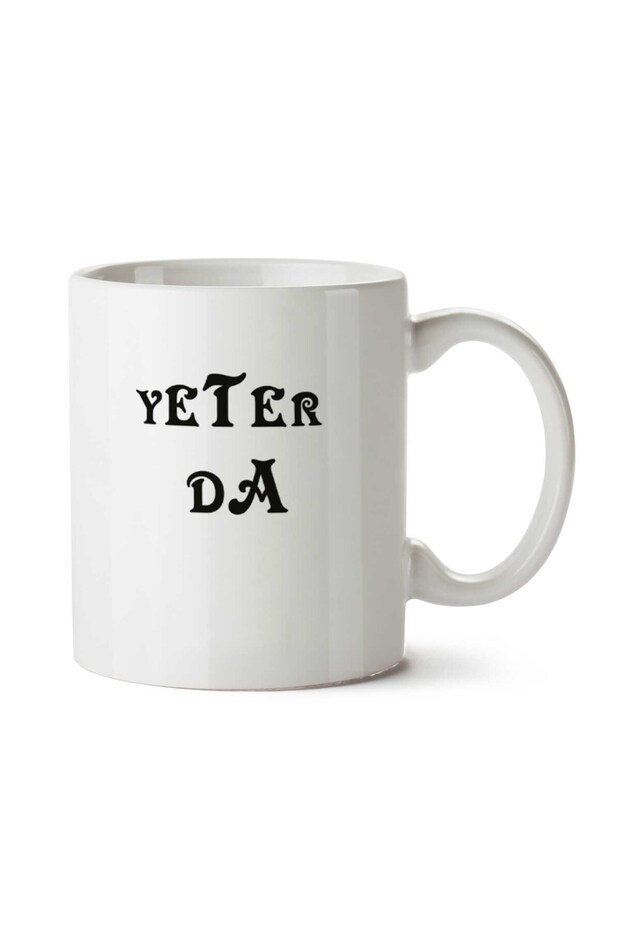 كوب YETER DA مطبوع على الجانبين
