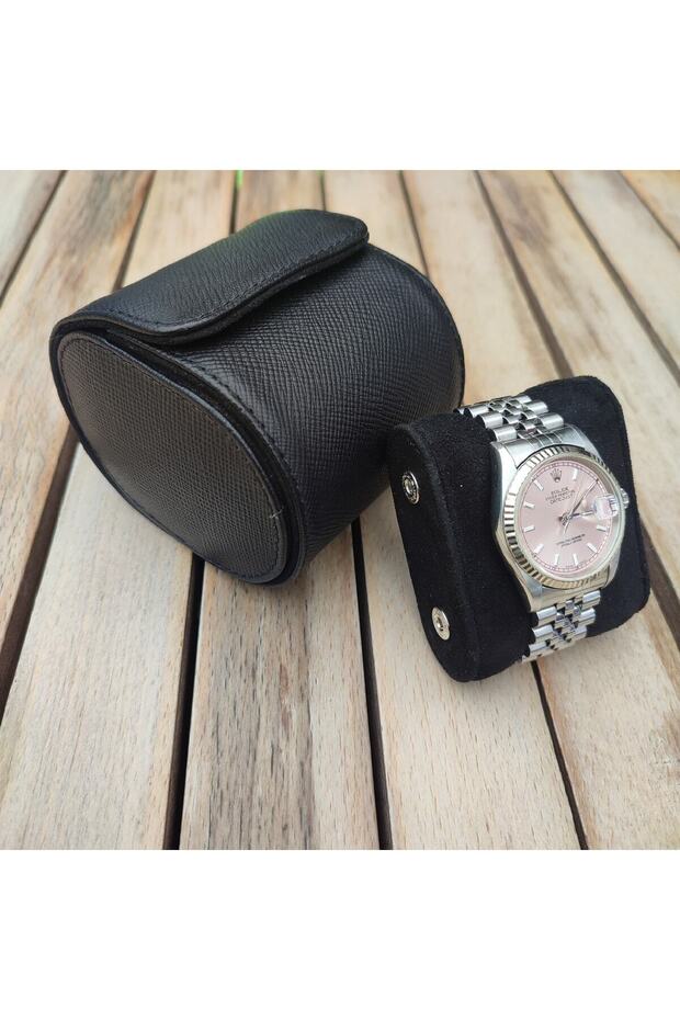 Gerçek Deri Saat Kutusu Patek Philippe Kutusu Saat Rollu Watch Roll Maurice Versace Kutusu - 7