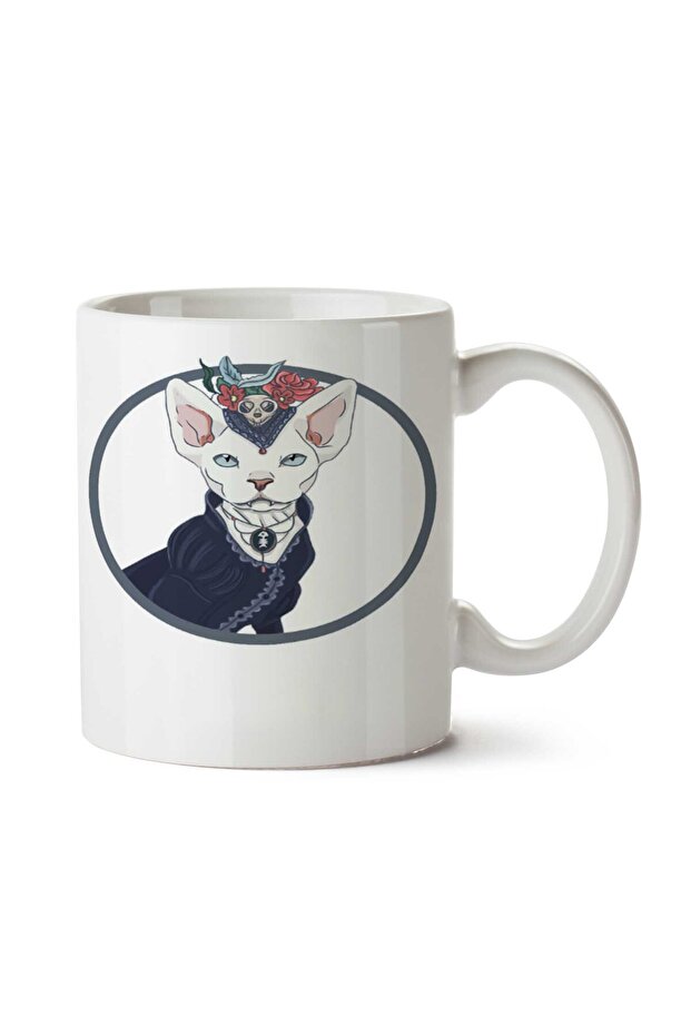 Vampire Cat Two Sided Printed Mug Cup