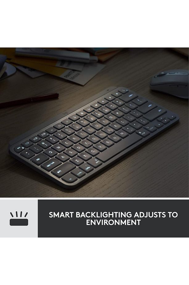MX Keys Mini Combo Bolt Alıcılı Aydınlatmalı Kablosuz İngilizce Klavye ve MX Anywhere 3 Mouse Seti - 6