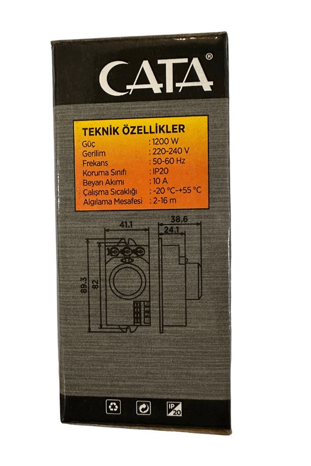 CT-9185 1200W 360 Derece Radar Sensör (8 Adet) - 4