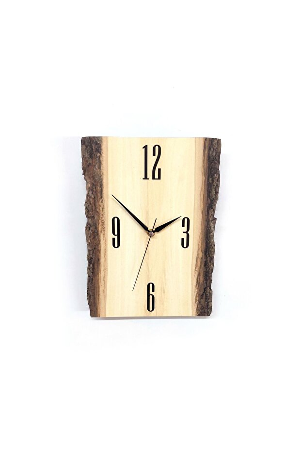 Decorative Plain Tree Piece Log Look Design Wall Clock - 1