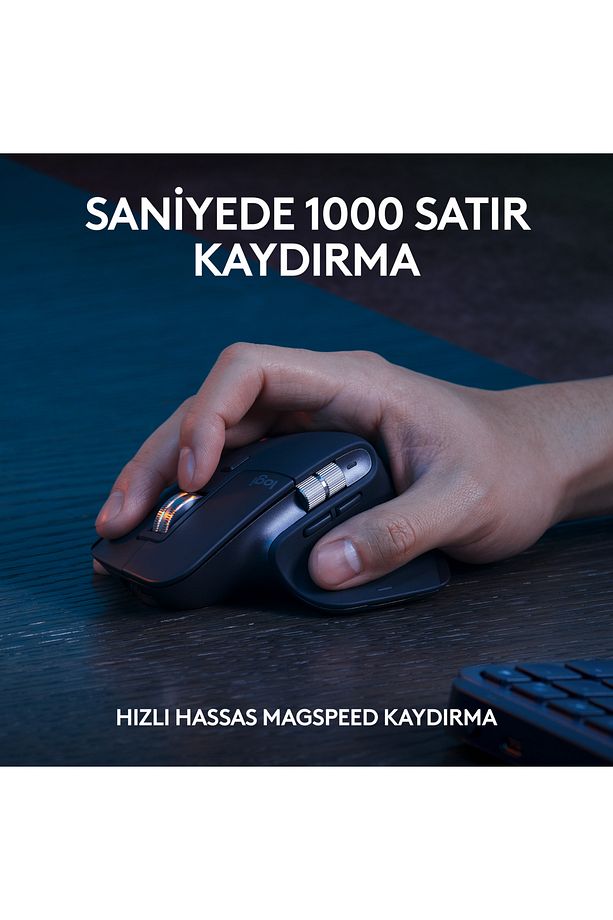 MX Keys Combo Bilek Destekli Türkçe Klavye ve Mouse Seti 920-011615 - 7