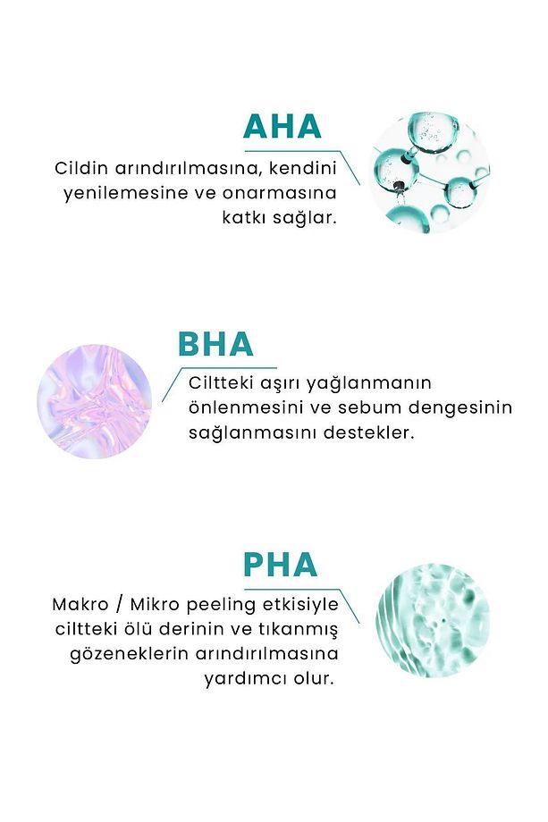 Hydro Solution Aha/bha Ve Pha Mikro Peeling Temizleyici Cilt Tonu Eşitleyici Tonik 200 ml - 3