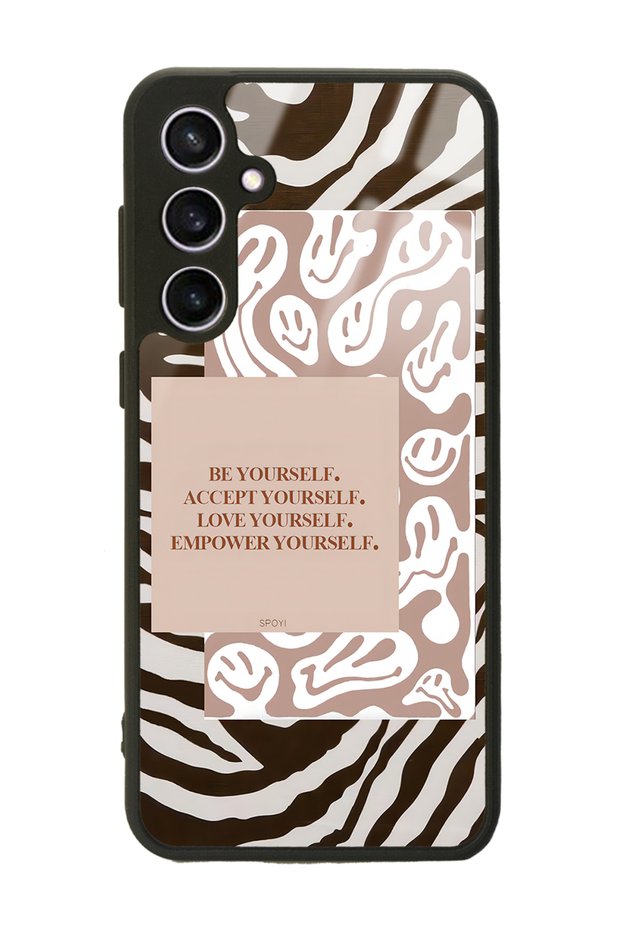 Samsung S23 FE Emoji Zebra Design Glossy Phone Case