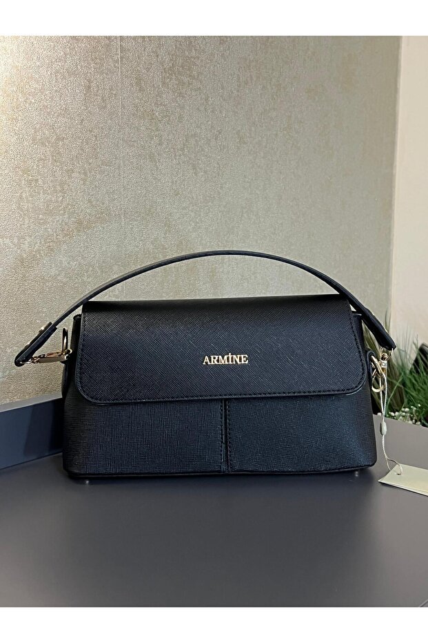 ARM.347.SH Armine Special Color Konbin Leather Handbag Designed as a Hand and Arm Bag - 2