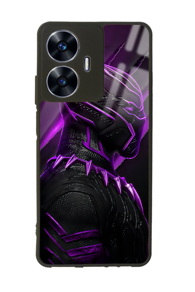Oppo Realme C55 Black Panther Design Glossy Phone Case