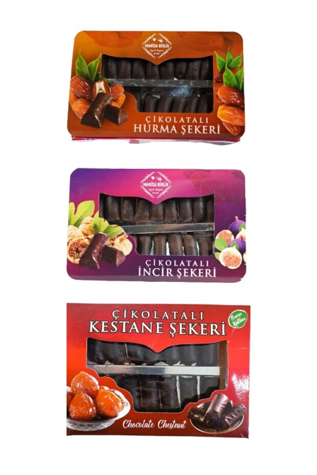 Fig and Date Candy - Chocolate Chestnut Shape - 1