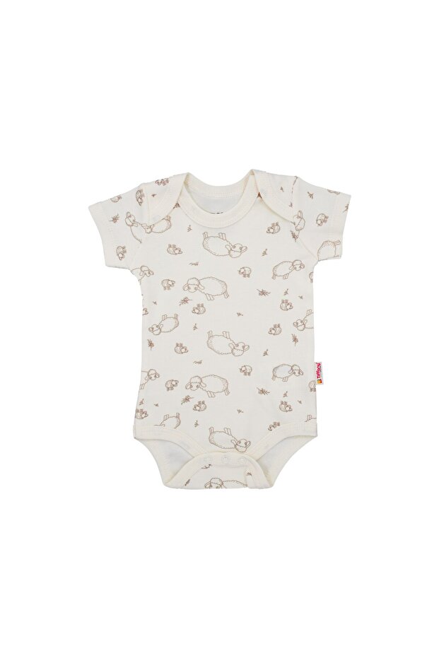 Baby Lamb Organic Theme Half Sleeve Baby Body 20008
