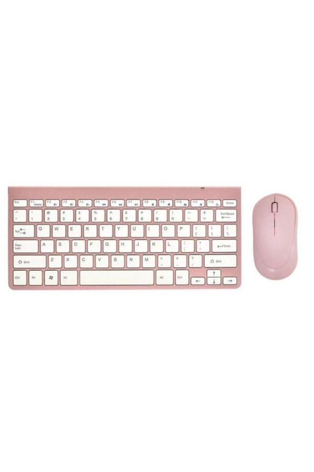 Ultra Slim Tv Pc Mobile Tablet Uyumlu Kablosuz Q Klavye Mouse Seti 2.4 Ghz Wireless Set - 5
