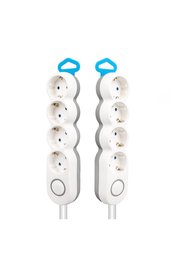 YÜKSEK KALİTELİ 4'LÜ 1.5 METRE BAKIR KABLOLU AKIM KORUMALI VE ÇOCUK KORUMALI 16 AMPER-3680 WATT PRİZ - 2