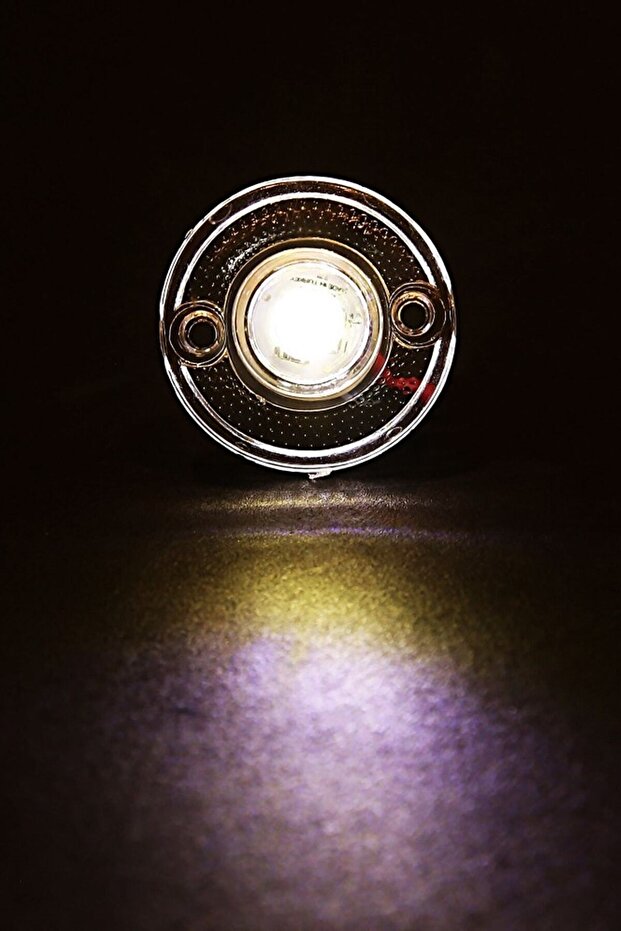 Mini Round Yuvarlak Led Lamba Tek Led Su Geçirmez 12/24 Volt Beyaz 10 Adet - 2