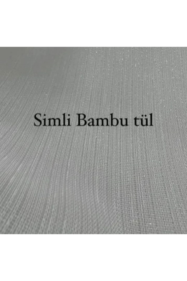 simli bambu tül perde - 2
