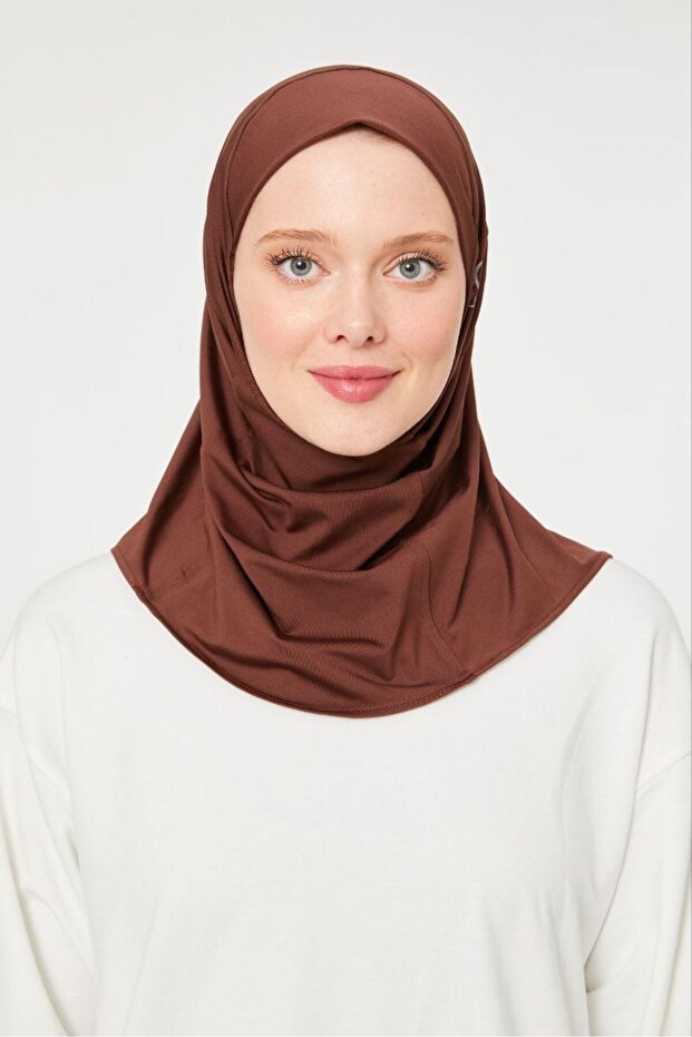 Women's Hijab Hijab Sports Bonnet Brown