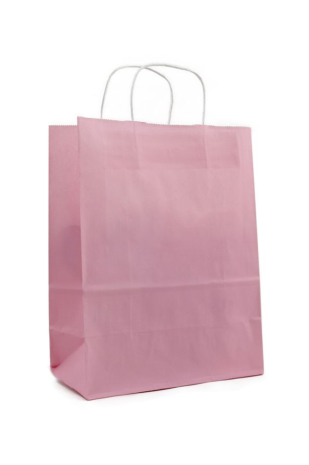 25 x 31 cm Pembe Kağıt Çanta 2 Adet , Hediye Poşeti - 2