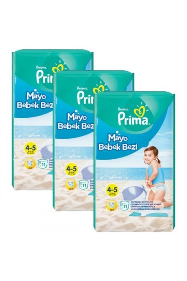Swimsuit Baby Diaper Size 4 - 5 11 Pcs X 3 Pcs