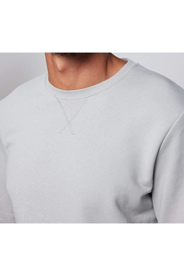 Bisiklet yaka basic sweatshirt - 2