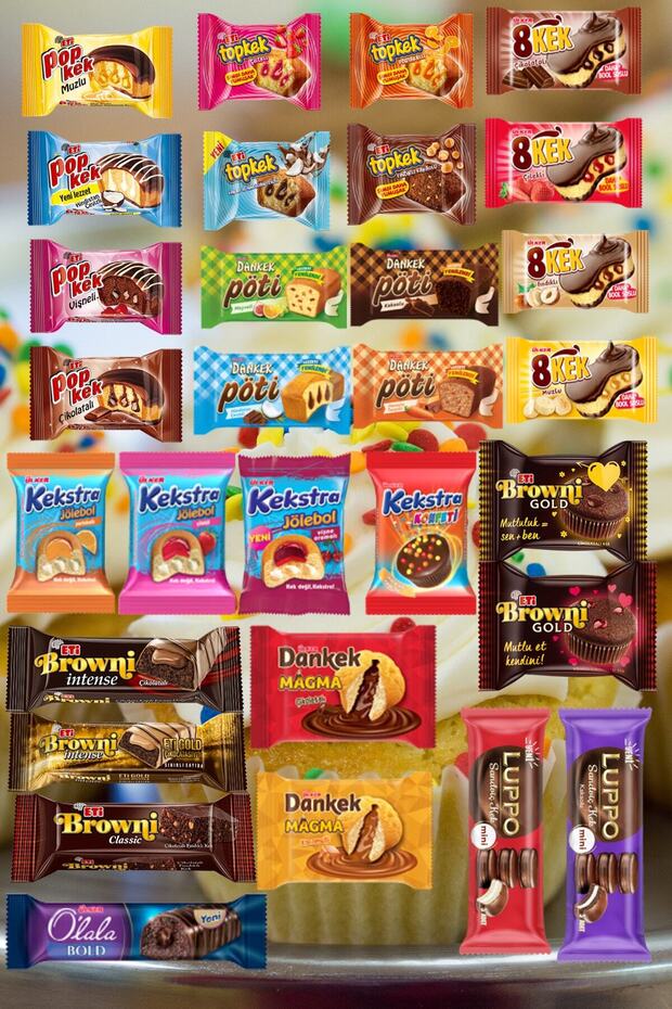New Year's Cake Star Snack Pack 30 Pieces