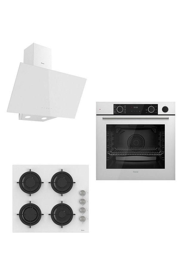 Steamart Cs Serisi Eko Beyaz Ankastre Set ( D078 - Cs206 - Xe64cb ) - 1