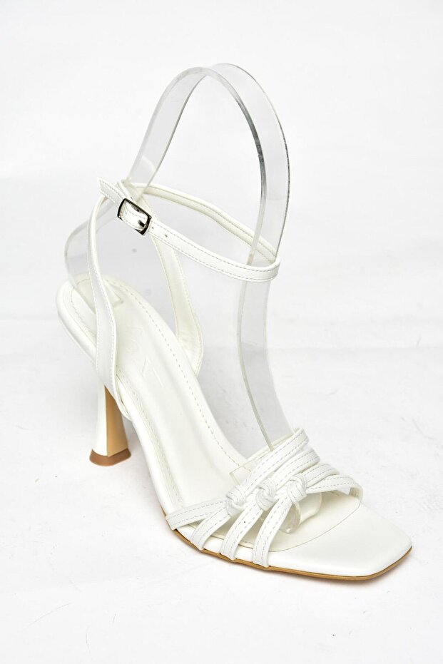 S569815709 Fehér vékony sarkú női cipő - 6