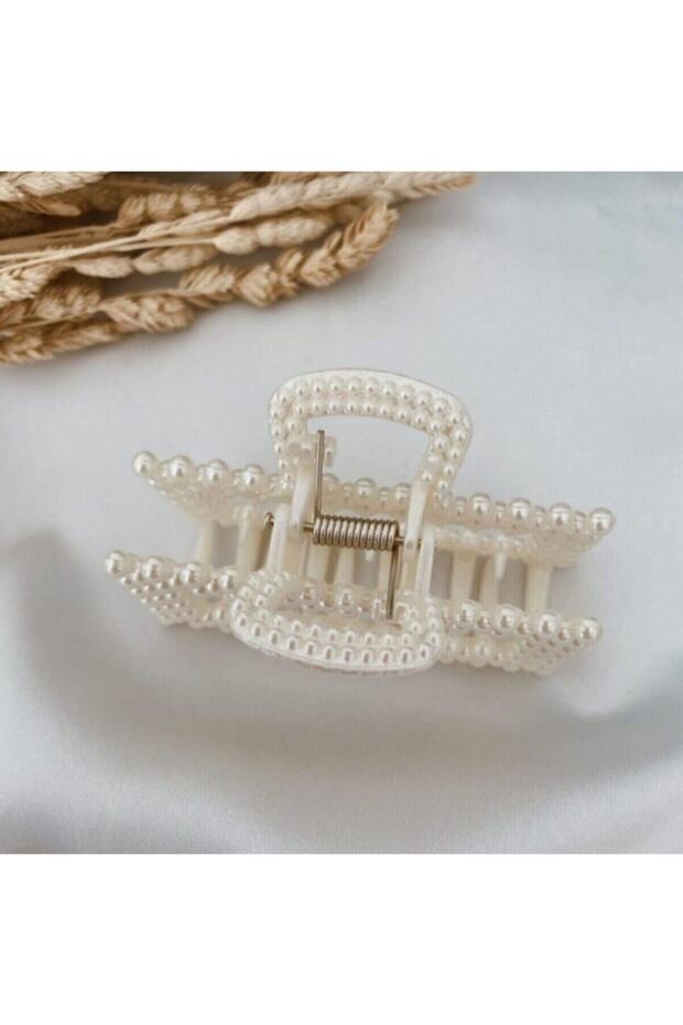 مشبك مزلاج مستطيل مع اللؤلؤ - 8