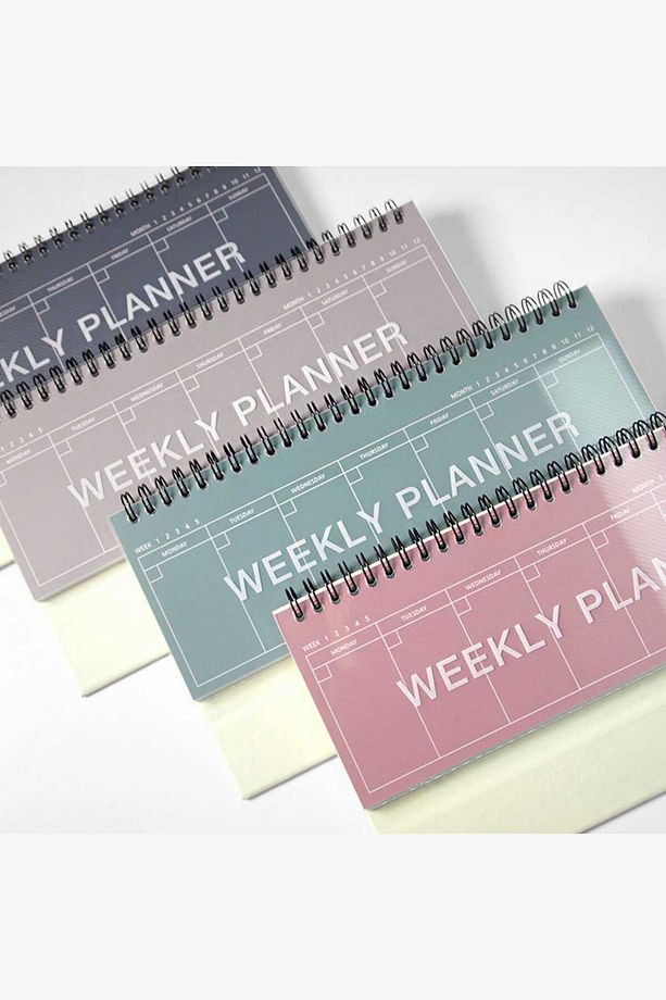 Haftalık Tarihsiz Masa Planlayıcısı Weekly, Check List, Memo Planner Defter - 2