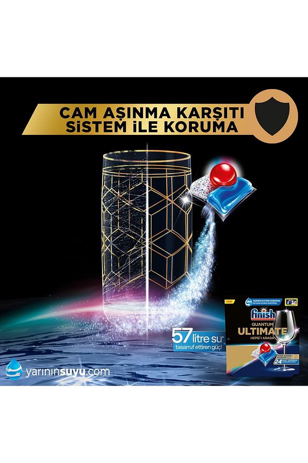 Quantum Ultimate Bulaşık Makinesi Deterjanı  Kapsül Tablet 40 Adet - 6