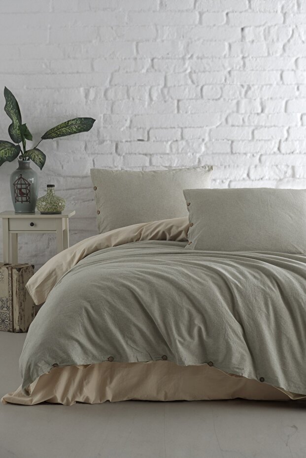 Athena 100% Cotton Yarn-Dyed Washed Double Duvet Cover Set 200*220