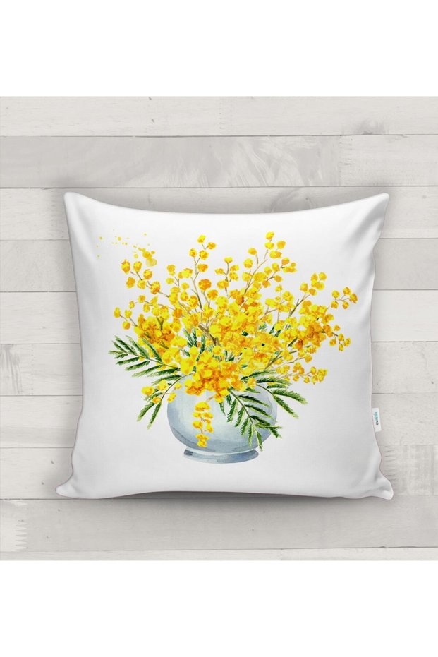 Floral Patterned Throw Pillow Case