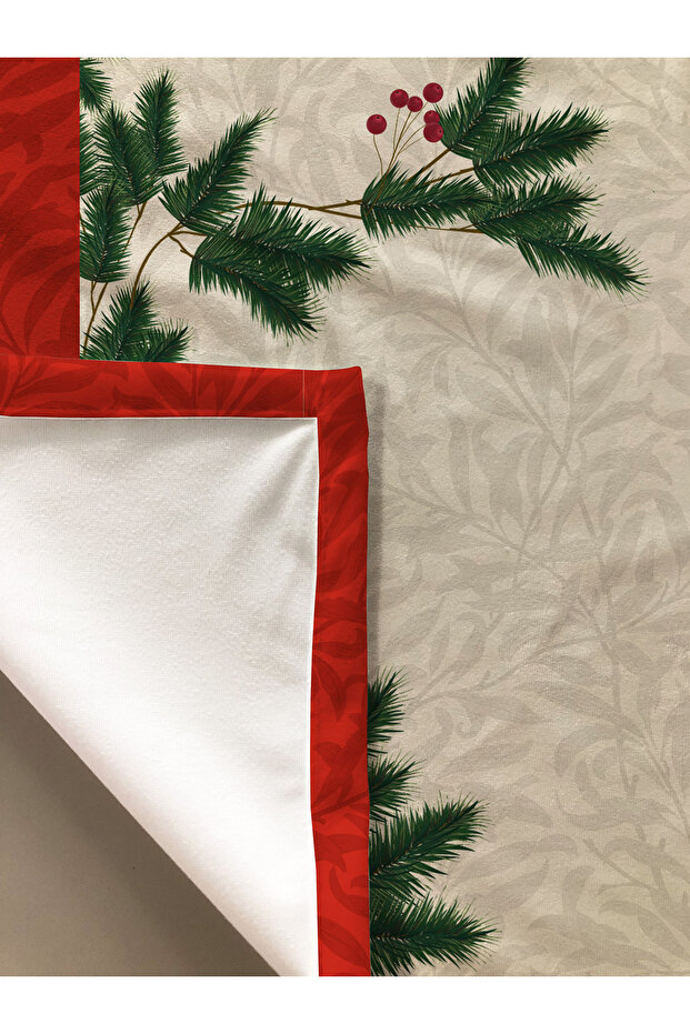 Christmas Patterned Velvet Texture Tablecloth - 2