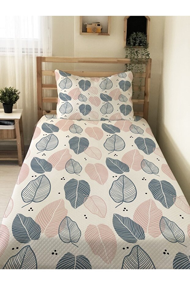 Yağmacı Baby and Child Pique Set - Leaf Pattern - 160X220Cm - White