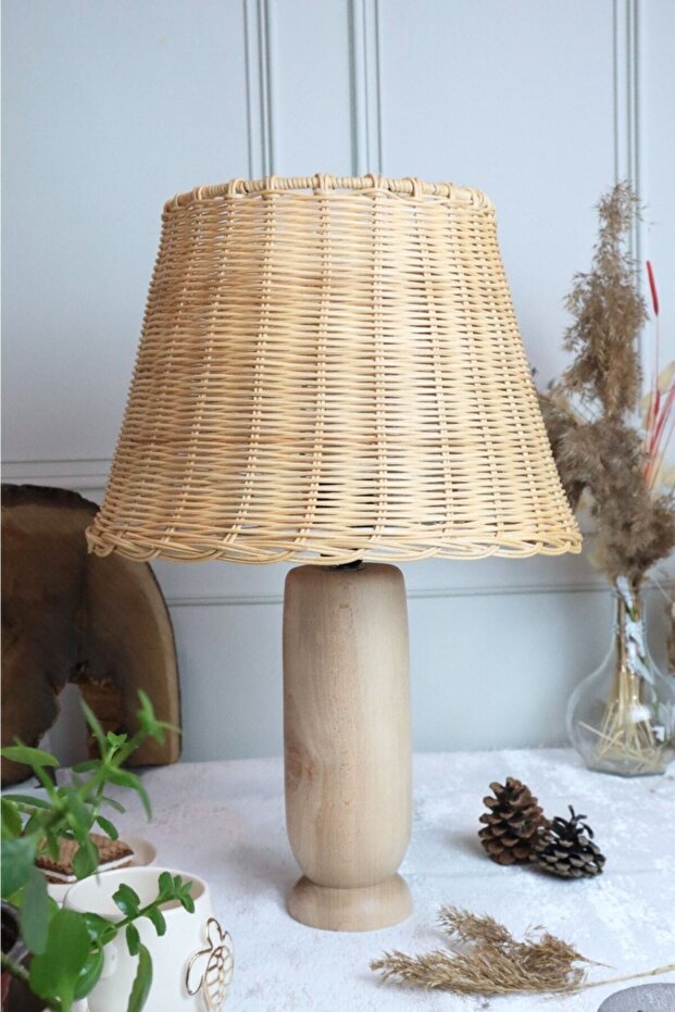 Bambu Hasır Abajur - 1