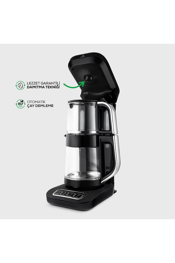 Çaysever Pro 4 in 1 Konuşan Çay Makinesi Kattle ve Filtre Kahve Makinesi - 6