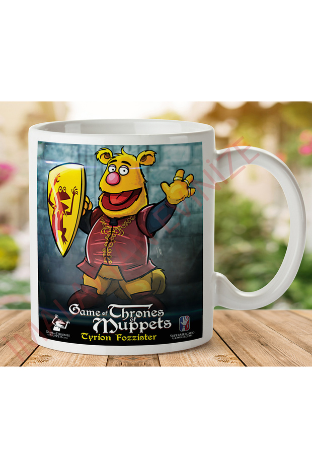1-333 MUPPET SHOW GAME OF THRONES كوب مطبوع على الجانبين