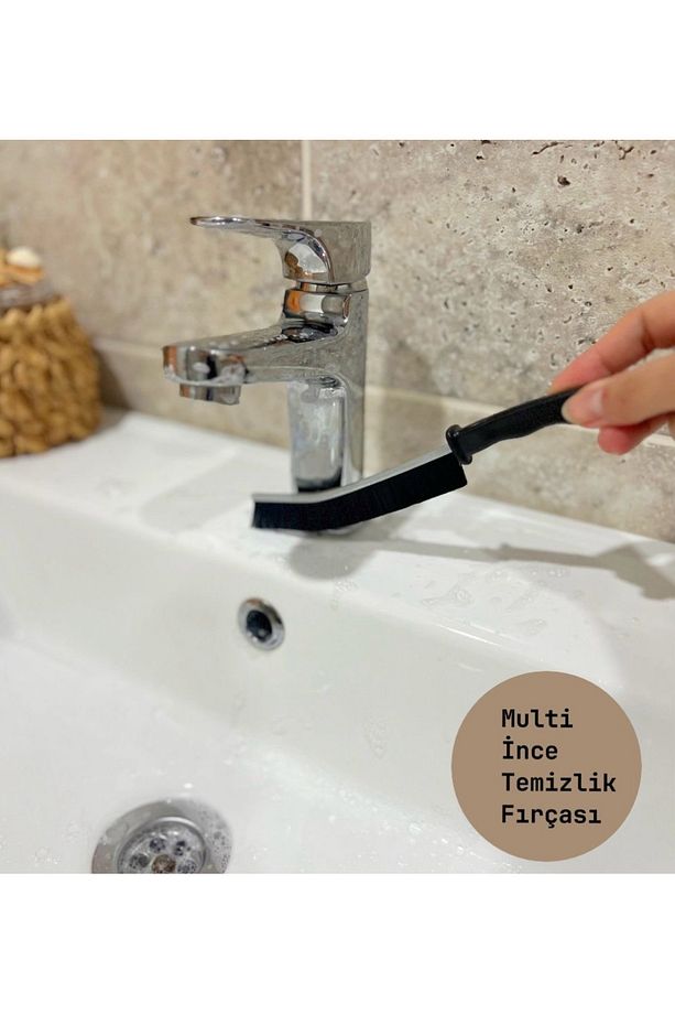 Çok Amaçlı Multi İnce Temizlik Fırçası Derz Arası Banyo Mutfak Lavabo Detay Temizleme Fırçası 1 ADET - 5