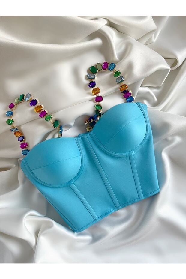 Aurora Lights Bustier Baby Blue